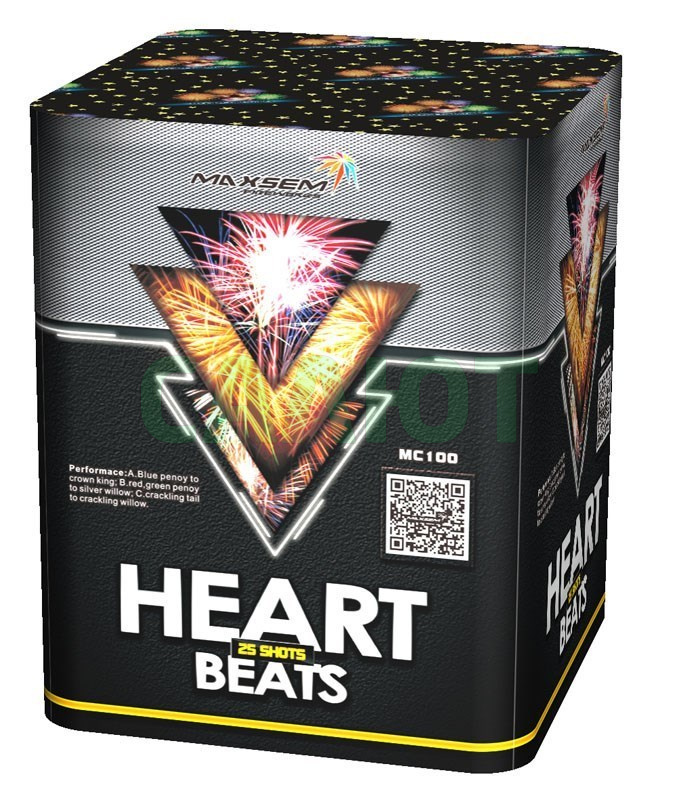 МС БС MC100 Heart Beats (1,2"x25) 4/1