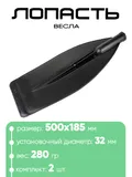 Лопасть весла "Три Кита" 32мм 500х185мм