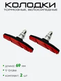 Колодки тормозные велосипедные SJ-510RB