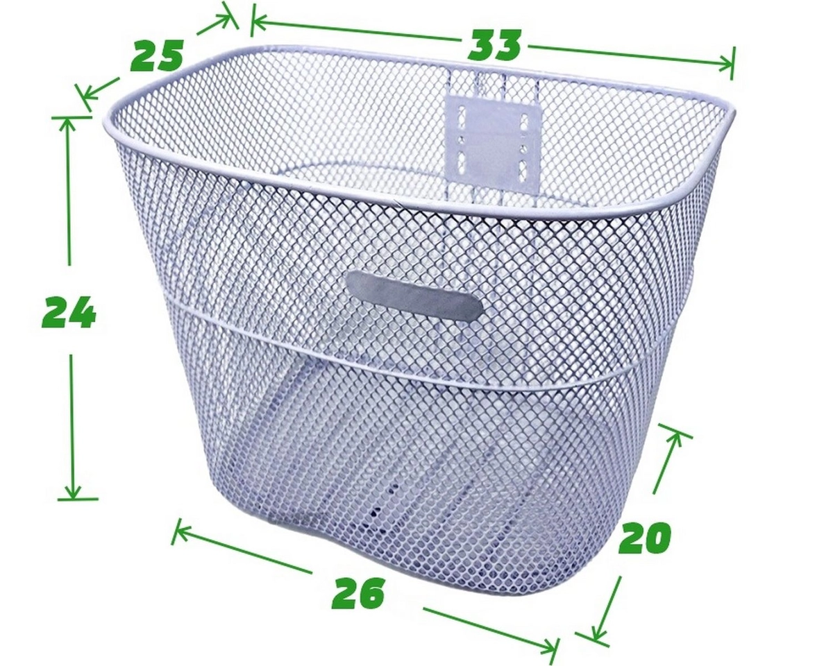 Корзина на велосипед S-PTS19 white