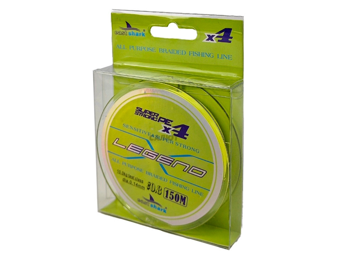Шнур плетеный East Shark Legend X4 150m yellow