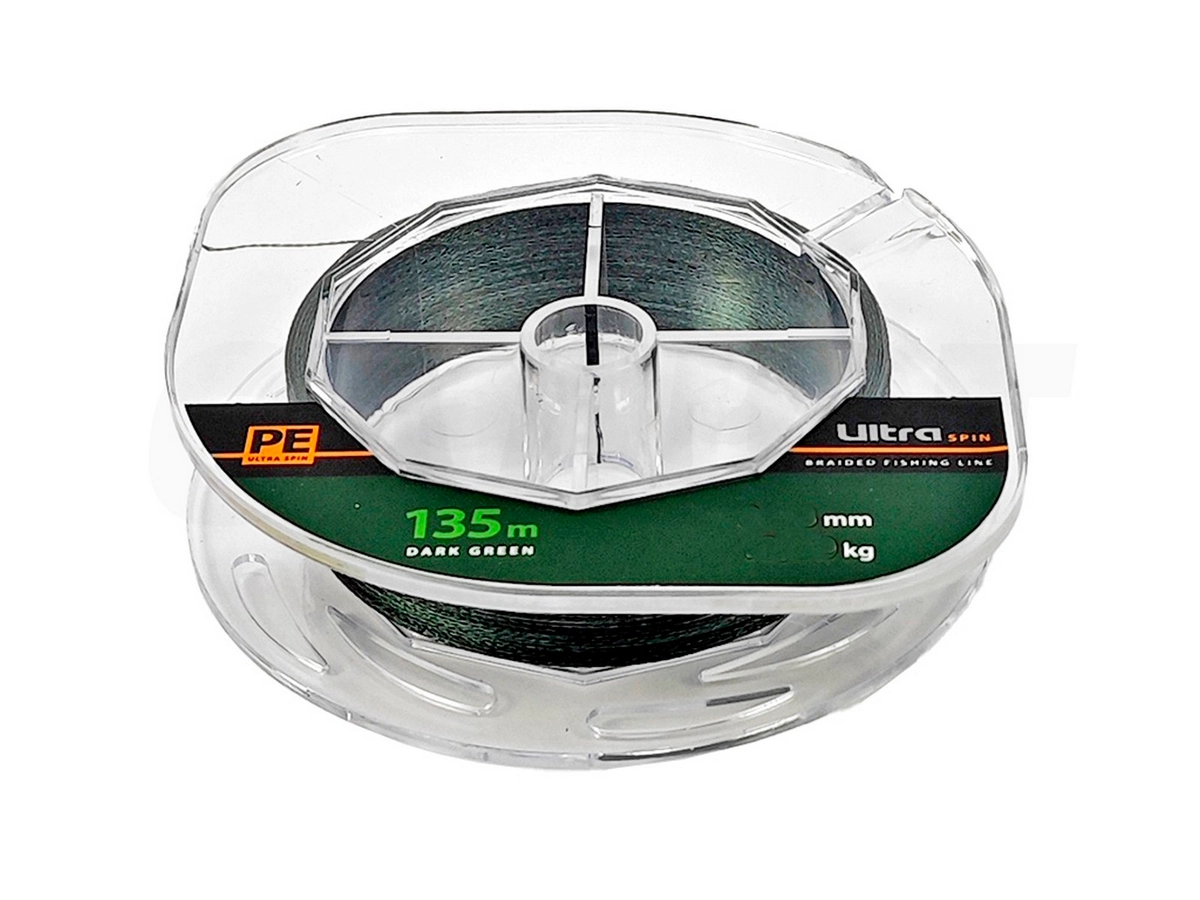 Шнур плетеный Aqua Ultra Spin 135м Dark green