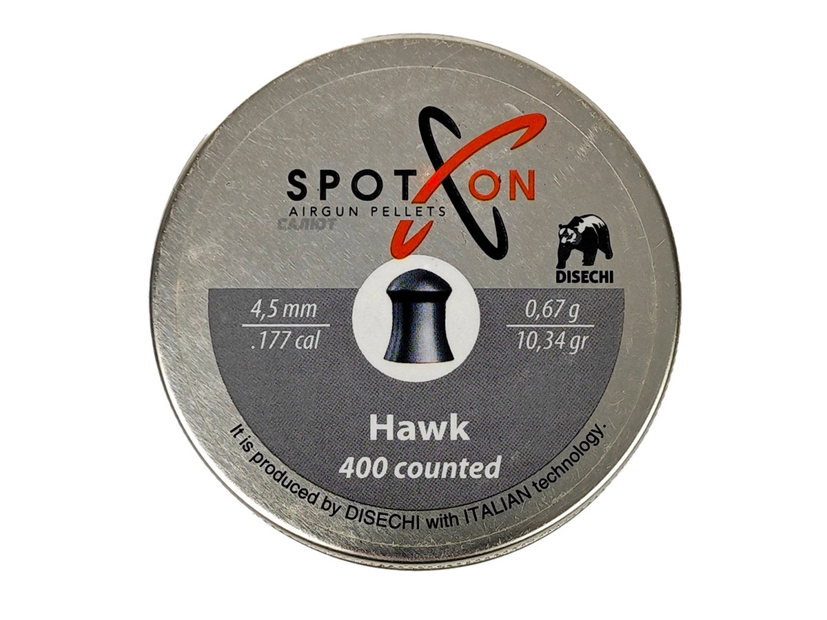 Пули Spoton Hawk 4.5мм, 0,67гр (400шт)