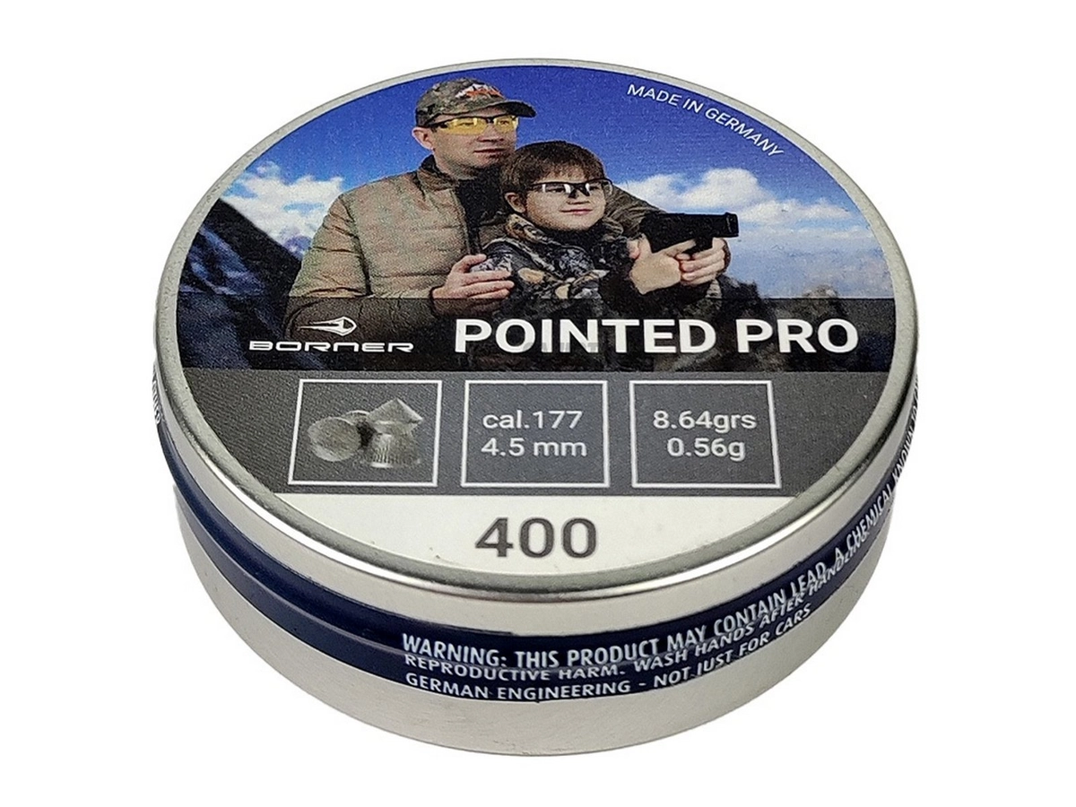Пули Borner Pointed Pro 4.5мм 0.56гр. (400шт.)