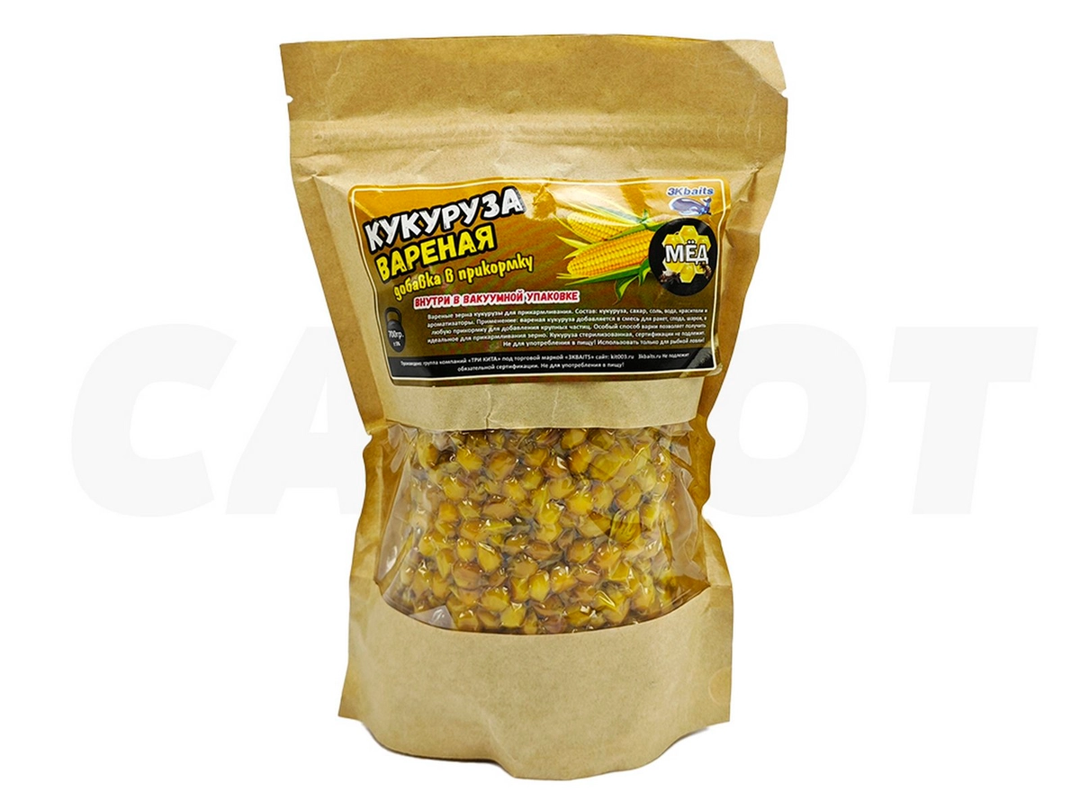 Кукуруза вареная Три Кита 700гр.