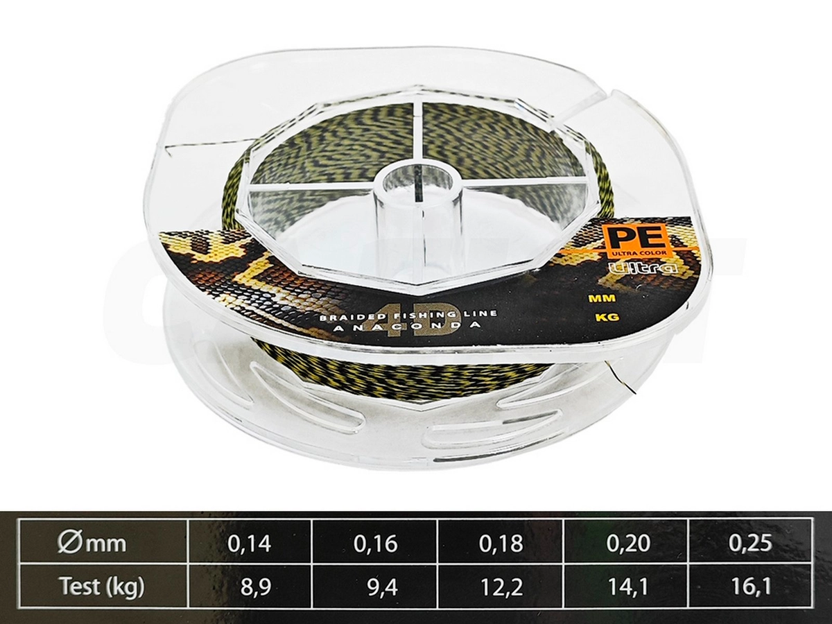 Шнур плетеный Aqua Ultra Anaconda Camo Desert 135м
