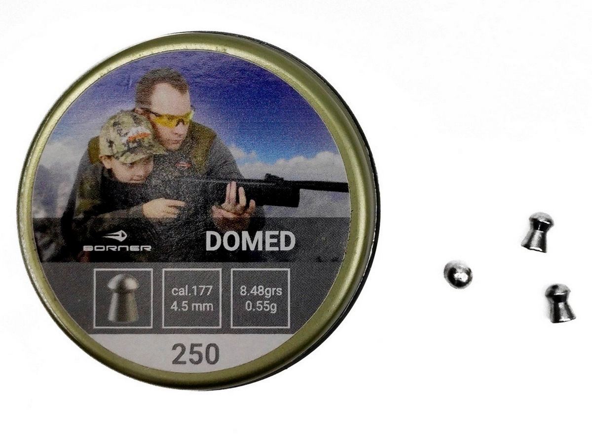 Пули Borner Domed 4.5мм 0.55гр. (250шт.)