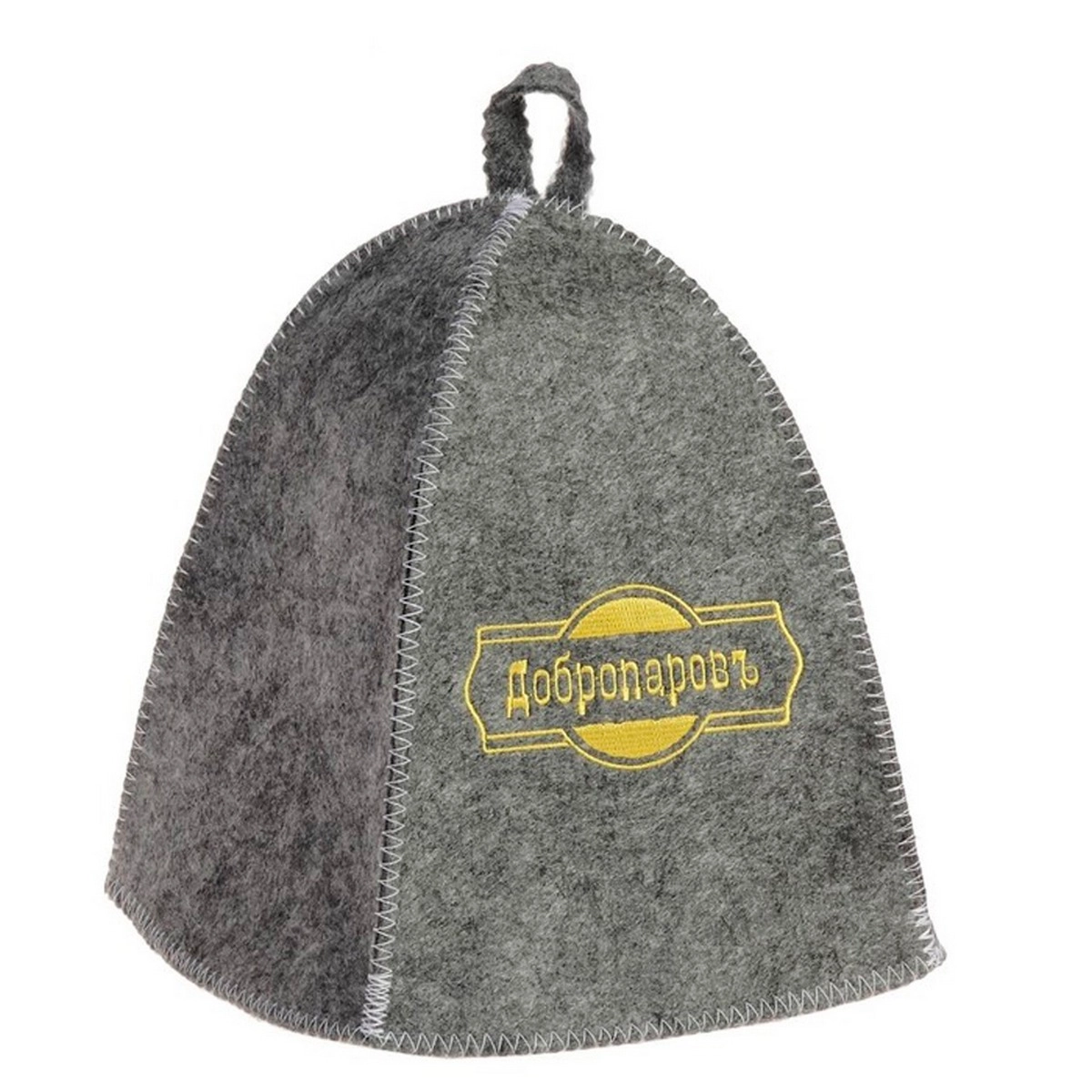 Шапка для бани "Добропаровъ" серая (3341048)