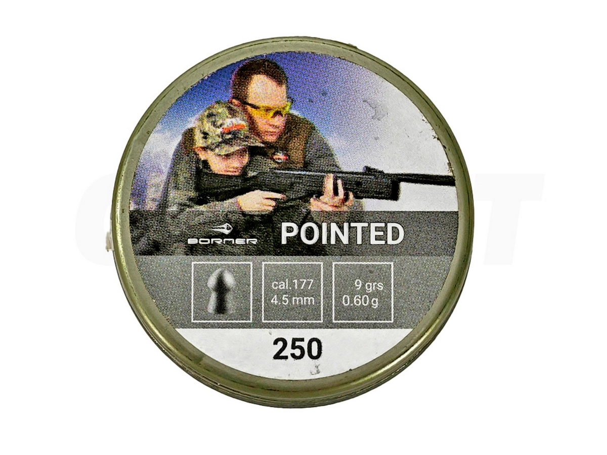 Пули Borner Pointed 4.5мм 0.60гр. (250шт.)