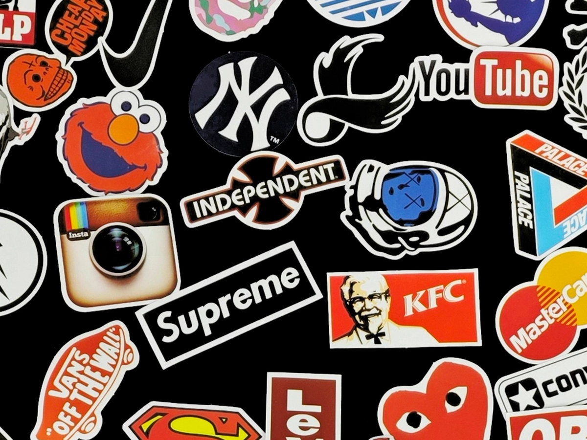 Набор наклеек 100шт тип A