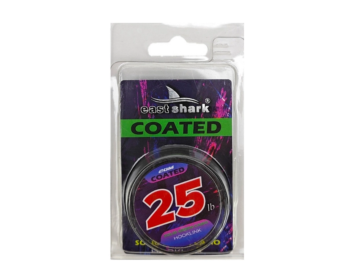 Поводковый материал East Shark Coated 20m 25LB темный