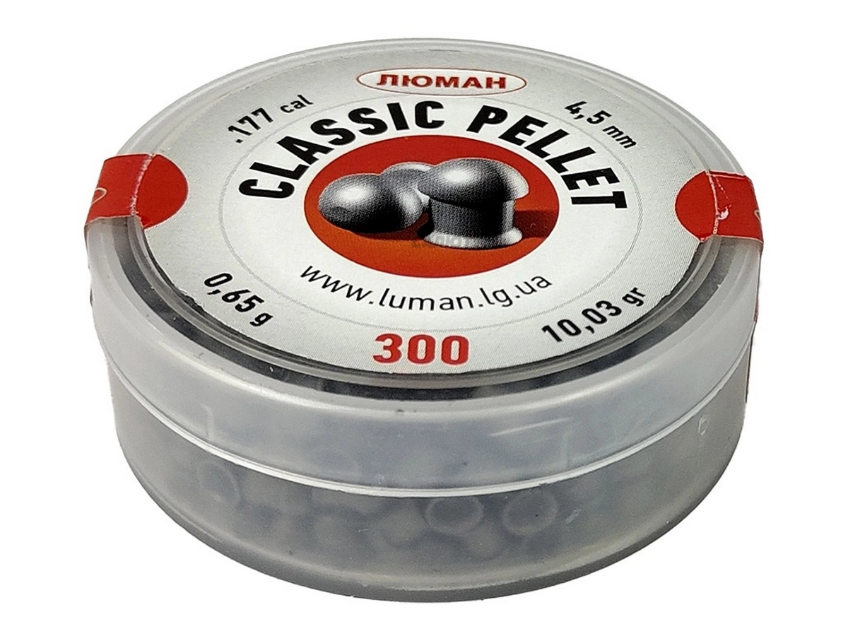 Пули Люман Classic 4,5мм 0,65гр. (300шт.)