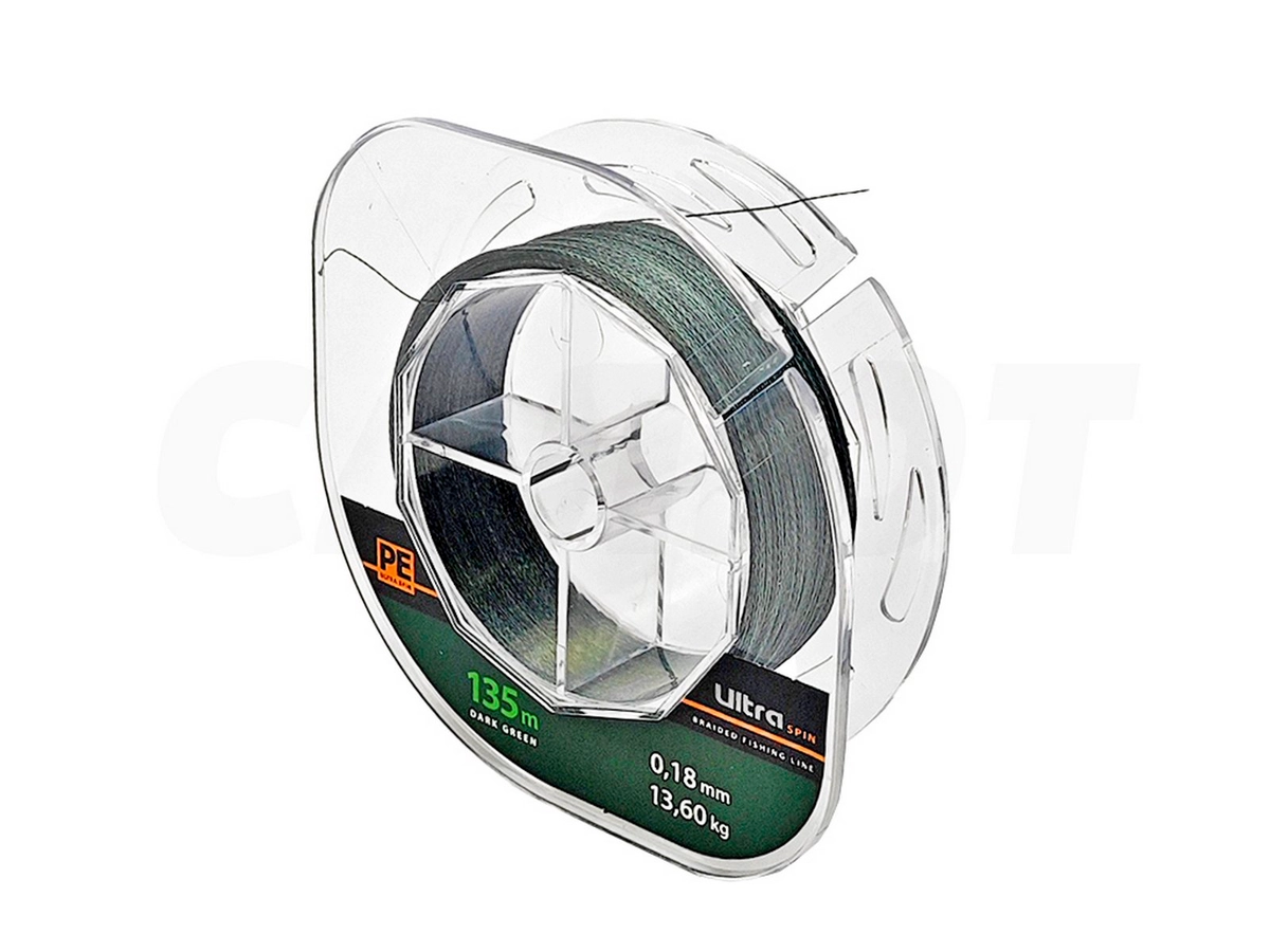 Шнур плетеный Aqua Ultra Spin 135м Dark green