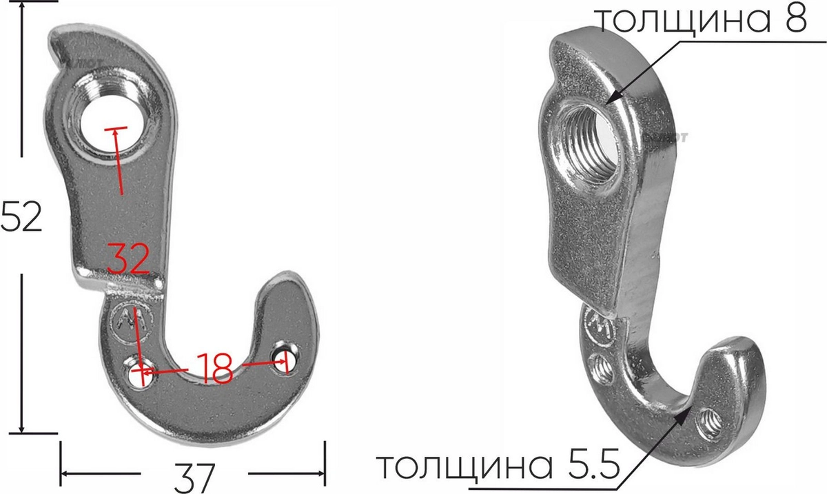 Крепление заднего переключателя №109