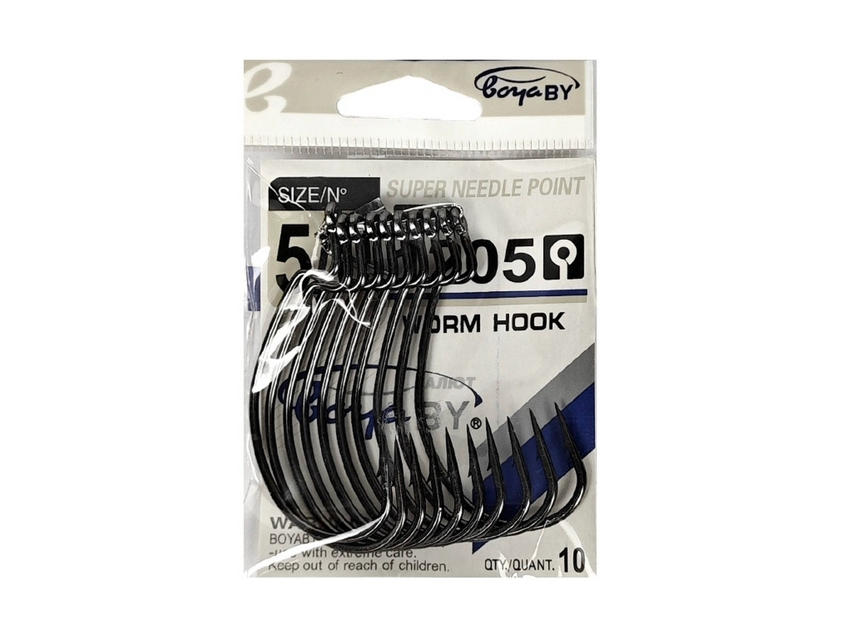 Крючок офсетный BoyaBy Worm Hook 1205