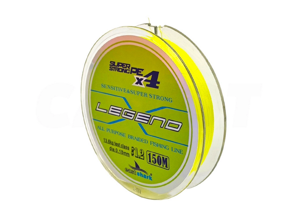 Шнур плетеный East Shark Legend X4 150m yellow