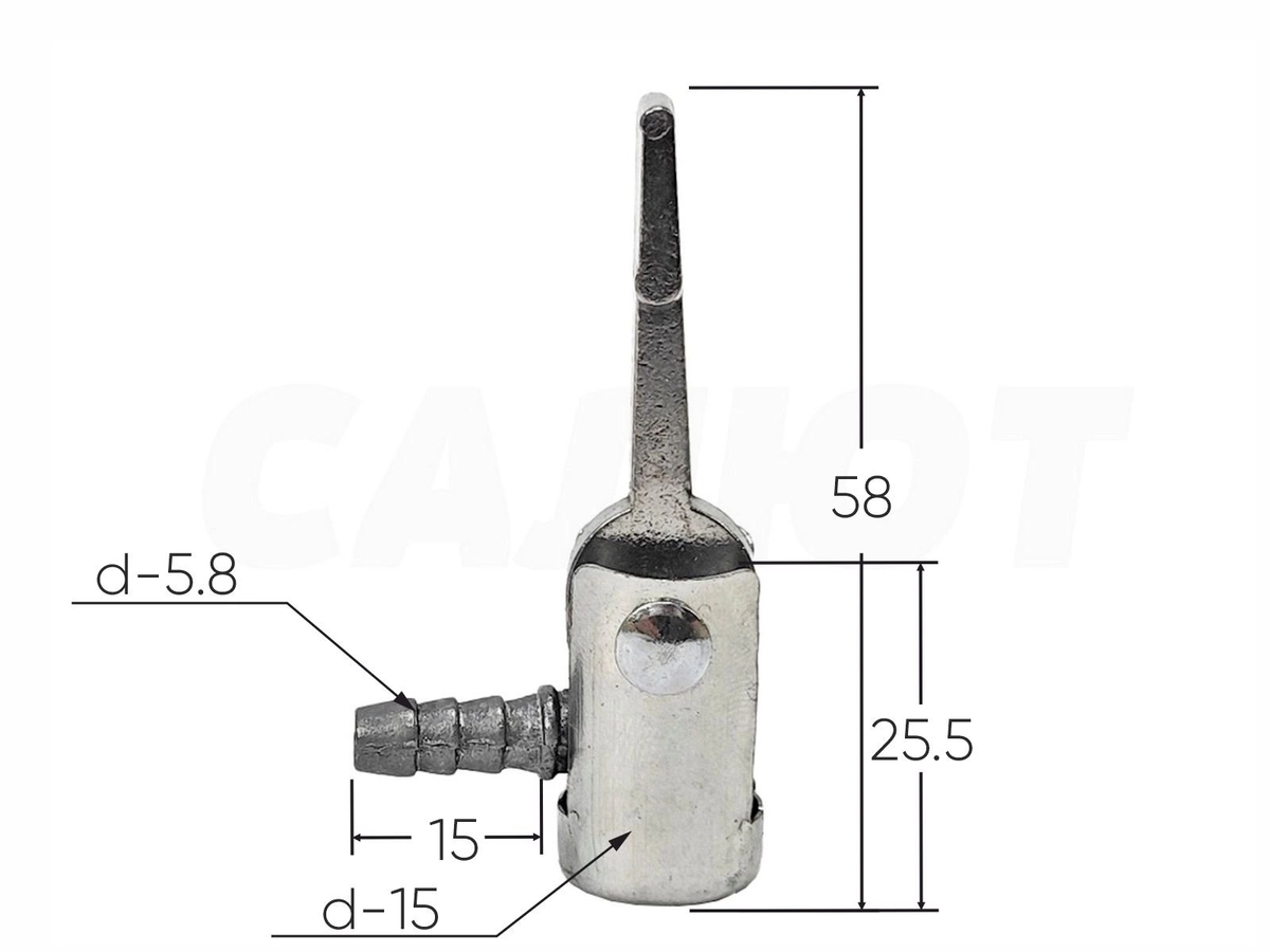 Наконечник насоса металл A3-AV 3562-2