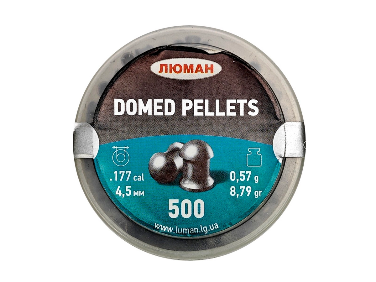 Пули Люман Domed 4,5мм 0,57гр. (500шт.)