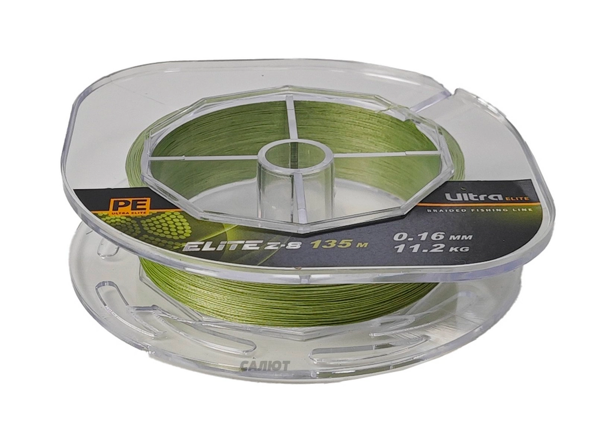 Шнур плетеный Aqua Ultra Elite Z-8 оливк. 135м