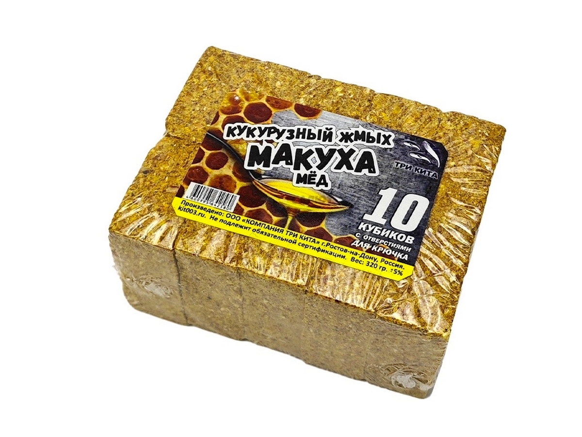 Макуха в кубиках 3Kbaits 10 кубиков, кукурузный