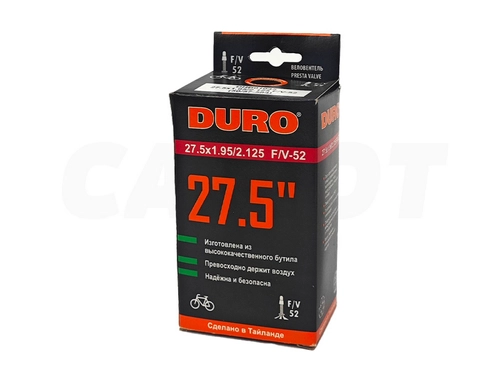 Камера велосипедная 27,5" 1.95/2,125 Duro F/V-52