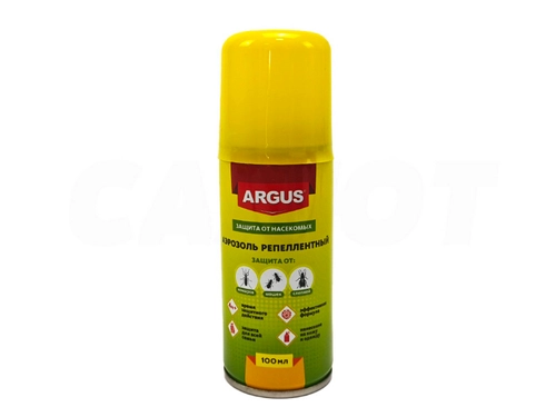 Аэрозоль Argus от комаров, мошек, слепней 100мл.