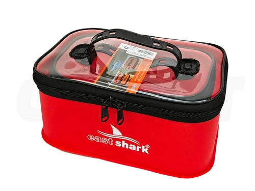 Ведро для прикормки East Shark оранж. 2 в 1 1122660