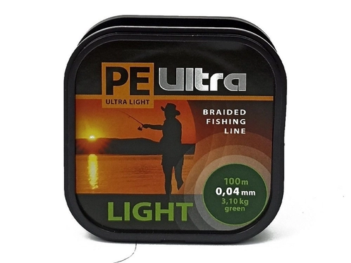 Шнур плетеный Aqua Ultra Light dark green 100м