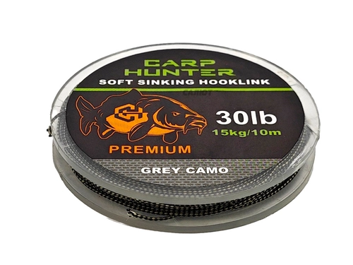 Поводковый материал Carp Hunter grey camo