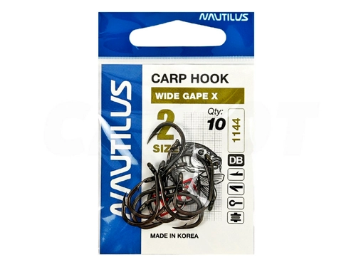 Крючок Nautilus Carp Wide Gape X PTFE