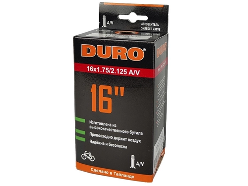 Камера велосипедная 16" 1,75/2,125 Duro AV DBH01003