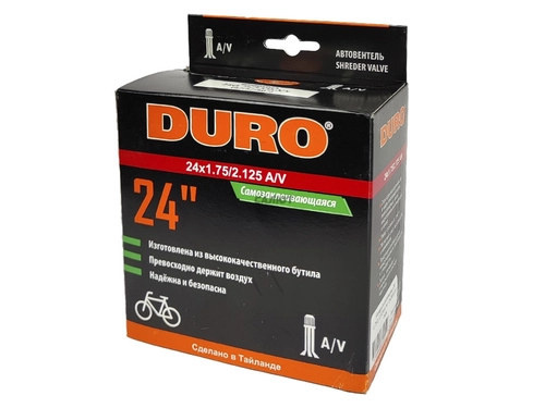 Камера велосипедная 24" 1,75/2,125 Duro AV DHB01024 + гель