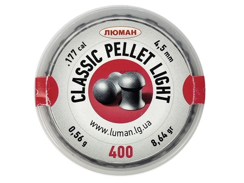 Пули Люман Classic light 4,5мм 0,56гр. (400шт.)