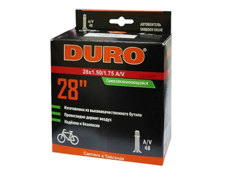 Камера велосипедная 28" 1,5/1,75 Duro AV-48 DHB01025 + гель