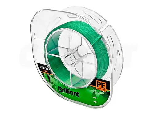Шнур плетеный Aqua Ultra Brilliant Stoic green 135м