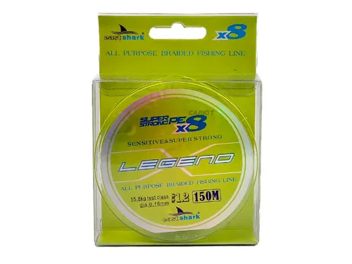 Шнур плетеный East Shark Legend X8 150m yellow