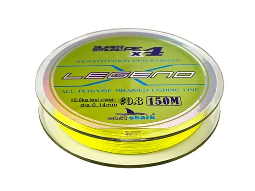 Шнур плетеный East Shark Legend X4 150m yellow