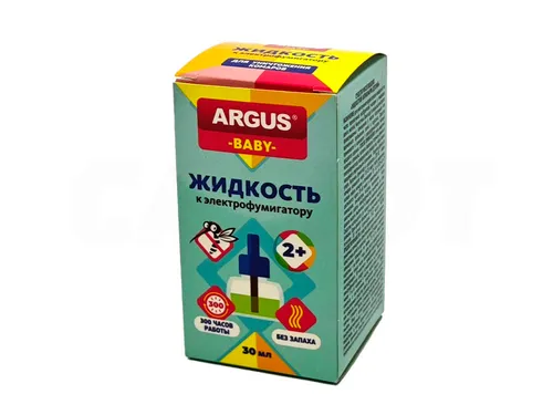 Жидкость Argus Baby от комаров дополнительный флакон 30мл.