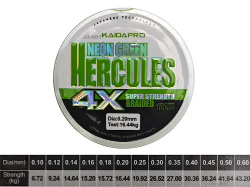 Шнур плетеный Kaida Hercules 100m