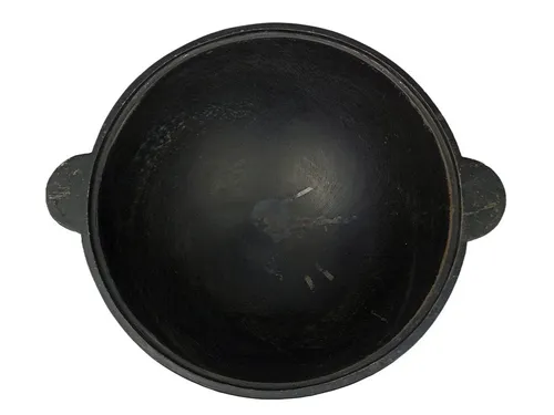 Казан 8,0л чугунный узбекский круглое дно, с крышкой