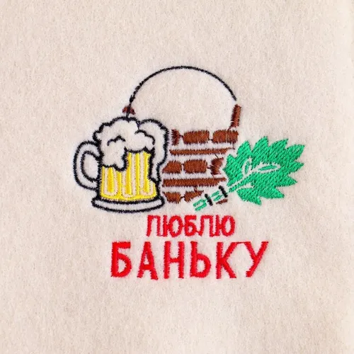 Рукавица для бани "Люблю баньку", (2852815)