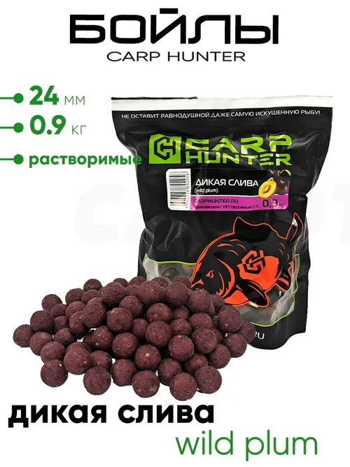 Бойлы Carp Hunter растворимые 24мм 0,9кг