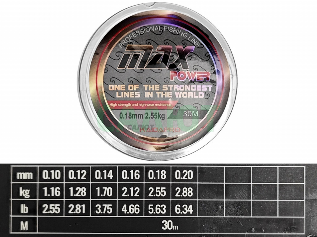 Леска Kaida Max Power 30m