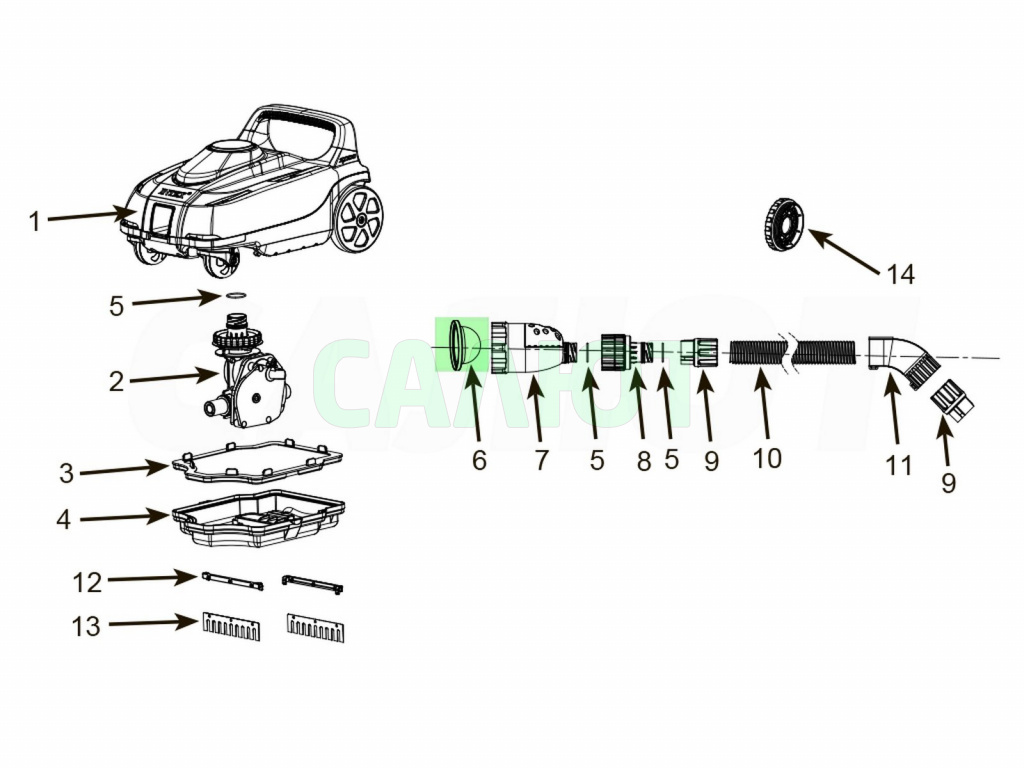 13343 Микрофильтр для 28005, 28006