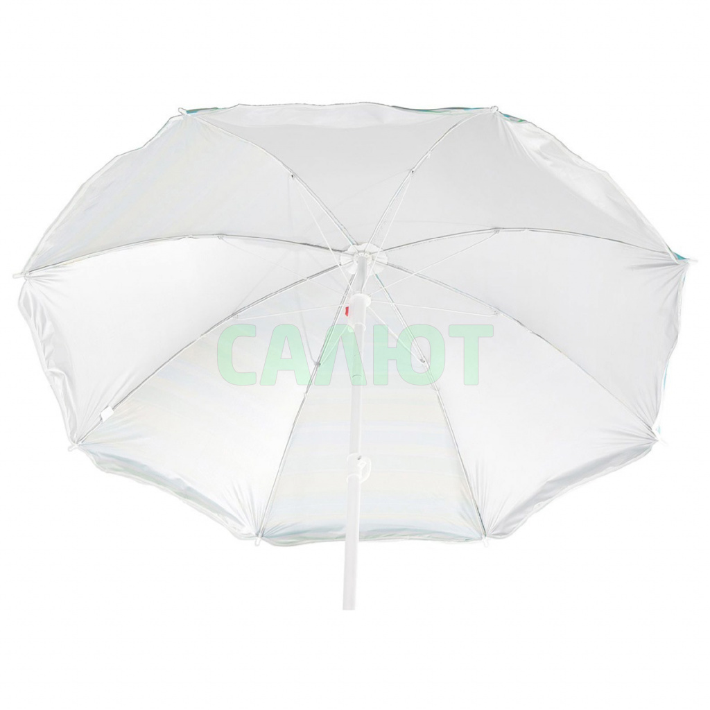 Зонт пляжный "Модерн"с серебряным покрытием, d=150cм, h=170 см, (867031)