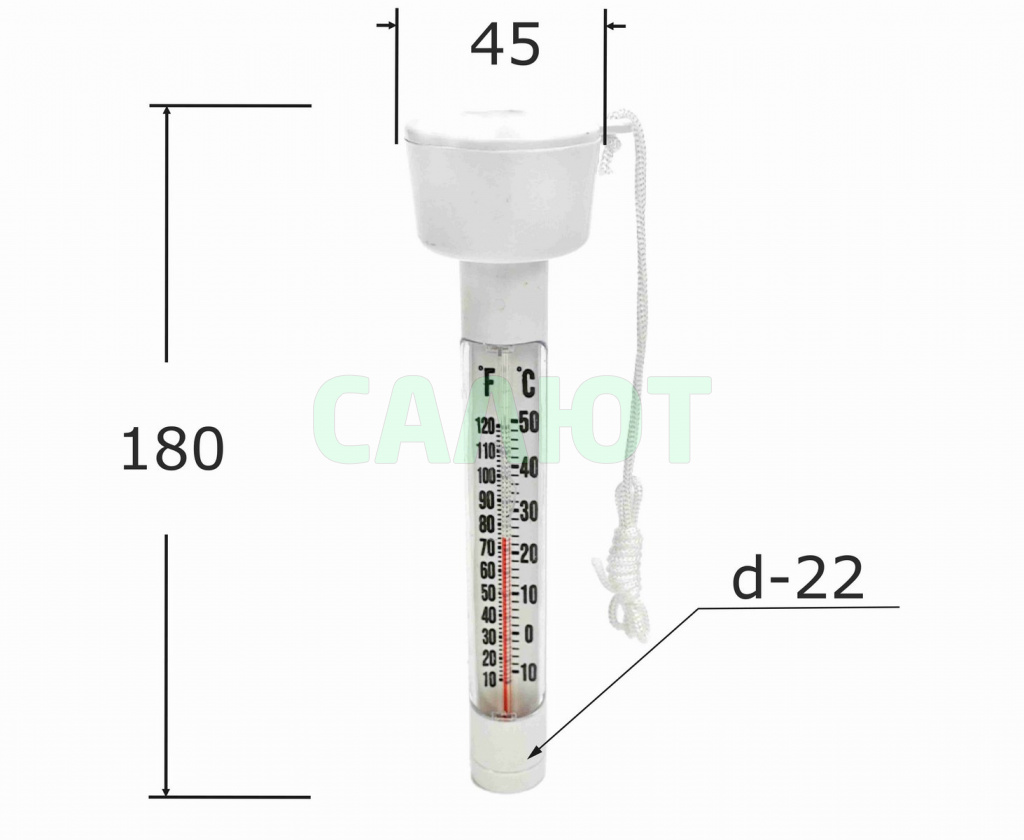 Термометр для бассейна Sun24043