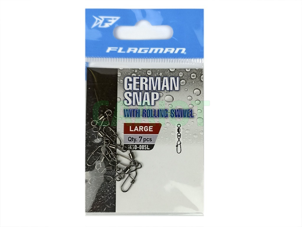 Вертлюг+ карабин Flagman German Snap (6450-005)