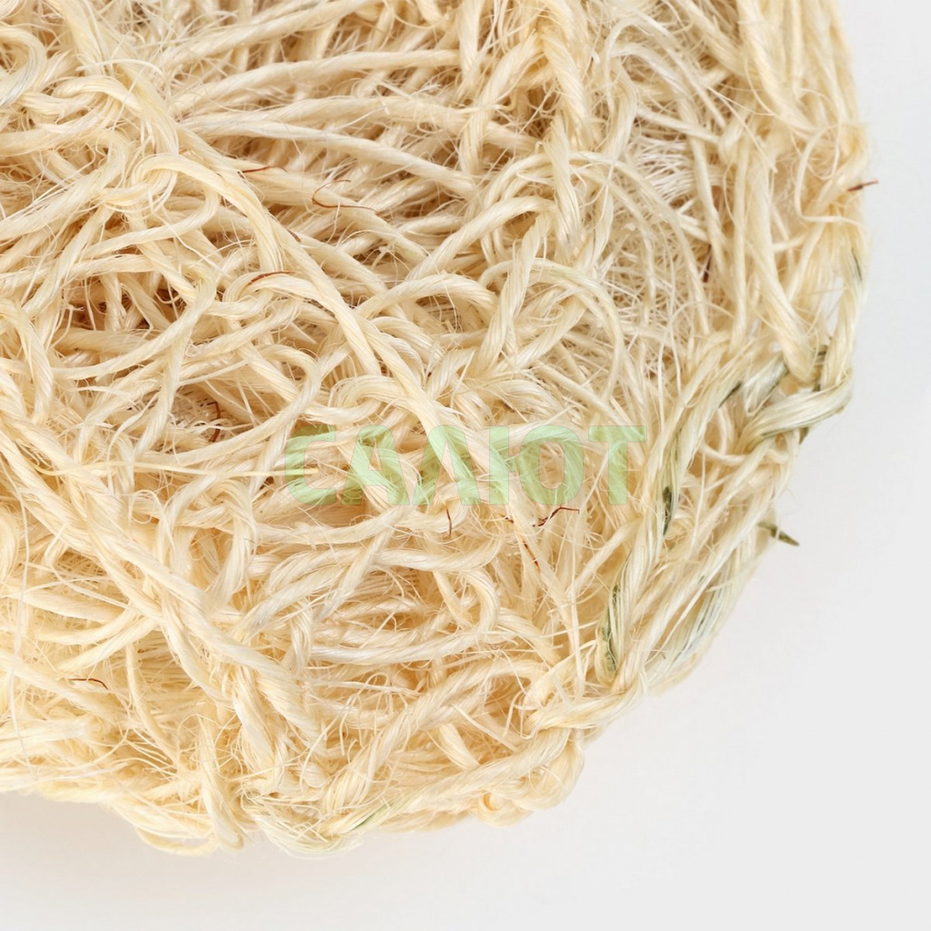 Мочалка-спонж Доляна, сизаль 12х5см (6979637)