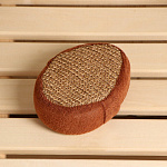 Мочалка из крапивы "Добропаровъ", с хлопком 10х15х5см