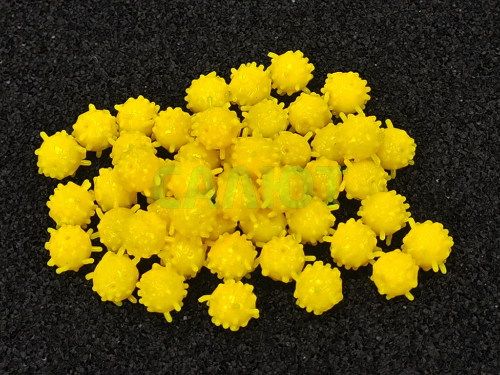 Приманка силиконовая Коронавирус 15мм